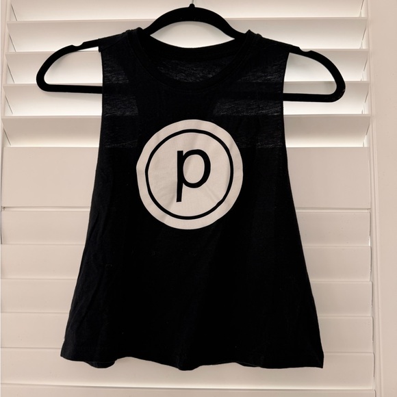 Pure Barre Tops - Pure Barre Black Sleeveless Top with White Emblem
